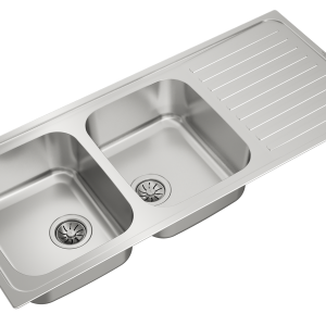 Chậu rửa lắp nổi - 2 hộc rửa + 1 bàn chậu - Classic 2B 1D
