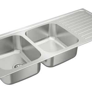 Chậu rửa lắp nổi - 2 hộc rửa + 1 bàn chậu - Classic 2B 1D
