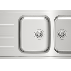 Chậu rửa lắp nổi - 2 hộc rửa + 1 bàn chậu - Classic 2B 1D