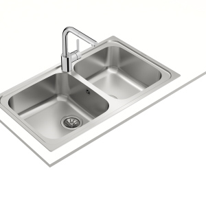Chậu rửa lắp nổi - 2 hộc rửa - Classic 2B 86