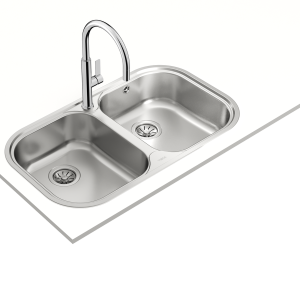 Chậu rửa lắp nổi - 2 hộc rửa - Stylo 2B
