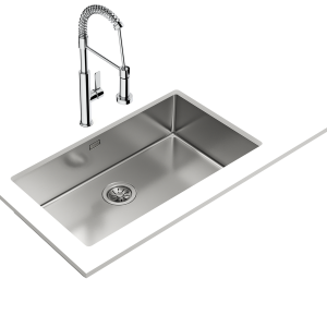 Chậu rửa inox lắp âm - 1 hộc rửa - Be Linea RS15 71.40