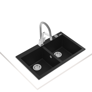 Chậu đá lắp nổi - 2 hộc rửa - ForSquare 2B 790 TG