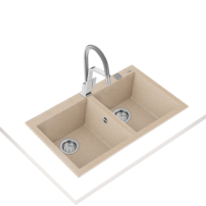 Chậu đá lắp nổi - 2 hộc rửa - ForSquare 2B 790 TG