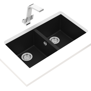 Chậu rửa lắp âm - 2 hộc rửa - Square 2B 760 TG