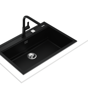 Chậu đá lắp nổi - 1 hộc rửa - Nova 80 WS-TG 1B