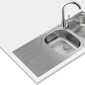 Chậu rửa lắp nổi - 2 hộc rửa + 1 bàn chậu - Universe 80 T-XP 2B 1D