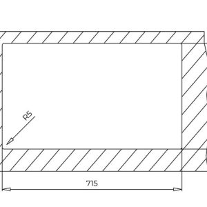 Chậu rửa lắp âm - 2 hộc rửa - Square 2B 760 TG