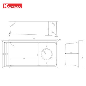 Chậu rửa bát phong cách Nhật bề mặt mịn Tari 780SM
