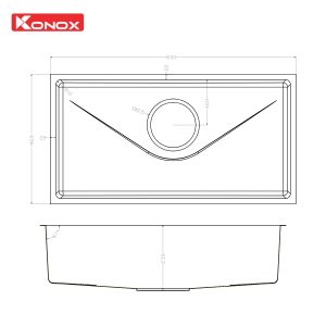 Chậu rửa bát phong cách Nhật bề mặt mịn Tari 800SM