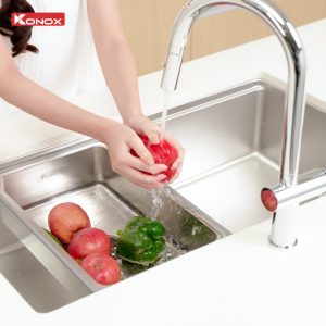 Chậu rửa bát phong cách Nhật bề mặt mịn Tari 8748SM