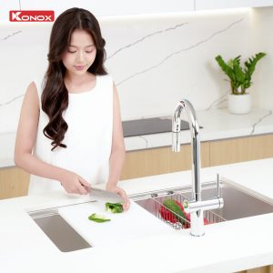 Chậu rửa bát phong cách Nhật bề mặt mịn Tari 8748SM