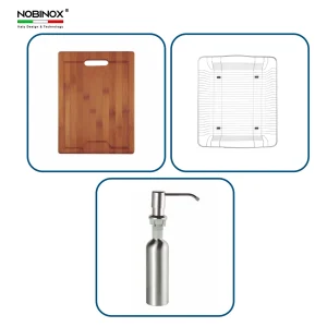 CHẬU RỬA BÁT 2 HỐ NOBINOX LIKEN NL785