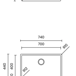 CHẬU RỬA BÁT 1 HỐ TASCA DURIX NT622N