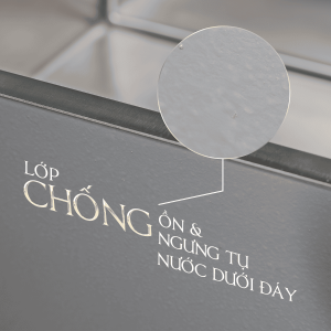 Chậu rửa chén 2 hố Inox 304 kích thước 86 cm