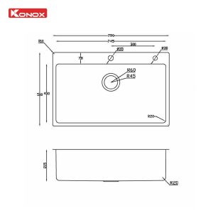 Chậu rửa bát Turkey Sink STELO 790