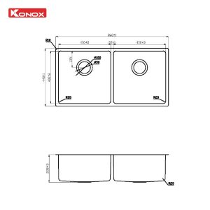 Chậu rửa bát Turkey Sink Vigo 860