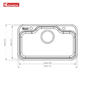 Chậu rửa bát chống xước Workstation Sink Dekor 8048SU