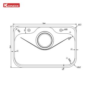 Chậu rửa bát phong cách Nhật bề mặt mịn Tari 7851SM