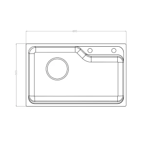 Chậu rửa bát phong cách Nhật bề mặt mịn Tari 8050SM