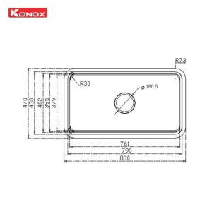 Chậu rửa bát chống xước Workstation Sink Dekor 8347SU