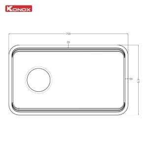 Chậu rửa bát chống xước (phiên bản cá nhân hóa) Tari Smart 7047PP-L