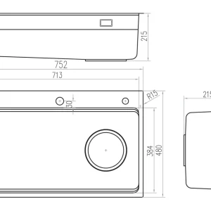 CHẬU RỬA BÁT 1 HỐ NOBINOX LUMIA NX554