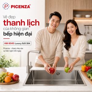 Chậu Handmade 1 hố HMHB 7646 SUS 304