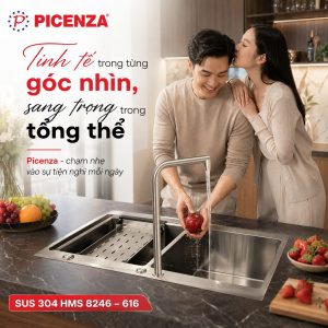 Chậu Handmade Standard inox SUS 304 HMS 8246 – 616