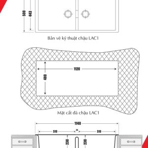 Chậu rửa chén LAC1