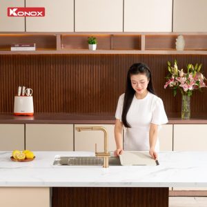 Chậu rửa bát chống xước (phiên bản cá nhân hóa) Tari Smart 8847PP