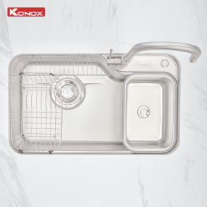 Chậu rửa bát inox 1 hố chống xước Dekor 8250TS