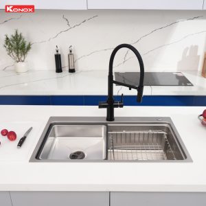 Chậu rửa bát 1 hố chống xước Workstation Sink KN8048TS Dekor