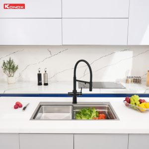 Chậu rửa bát 1 hố chống xước Workstation Sink KN8048TS Dekor