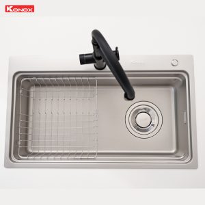 Chậu rửa bát 1 hố chống xước Workstation Sink KN8048TS Dekor