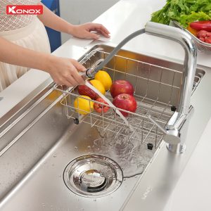Chậu rửa bát 1 hố chống xước Workstation Sink KN8751TS Dekor
