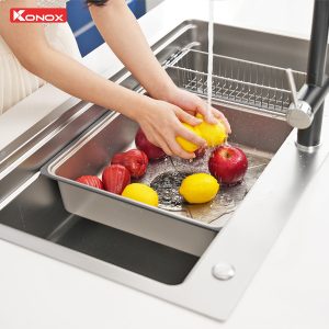 Chậu rửa bát 1 hố chống xước Workstation Sink KN8751TS Dekor