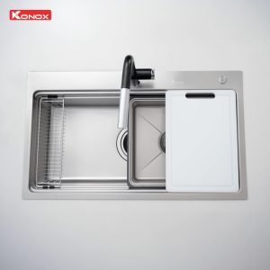 Chậu rửa bát 1 hố chống xước Workstation Sink KN8751TS Dekor