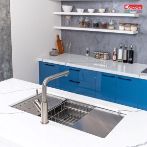 Chậu rửa bát chống xước Workstation Sink Dekor 8644SU