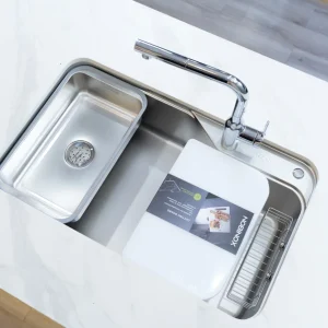 CHẬU RỬA BÁT 1 HỐ NOBINOX HARI PLUS 8250R