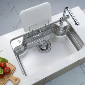 CHẬU RỬA BÁT 1 HỐ NOBINOX LIRA NJ580D