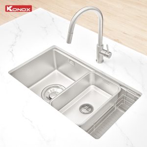 Chậu rửa bát inox 1 hố chống xước Dekor JP8044SU-L