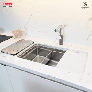 Chậu rửa bát chống xước Workstation Sink Dekor 8347SU