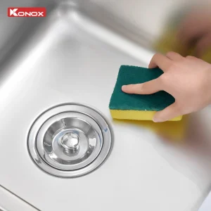 Chậu rửa bát lắp âm 2 hố cân R50 Tari 7846DU