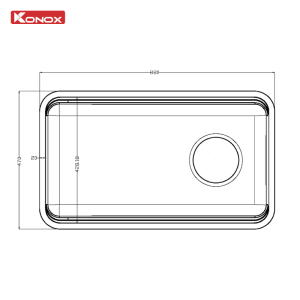 Chậu rửa bát phong cách Nhật chống xước Tari Smart 8847