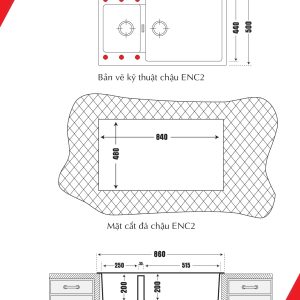 Chậu rửa chén ENC2