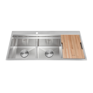 Chậu rửa chén 2 hố Inox 304 kích thước 116 cm