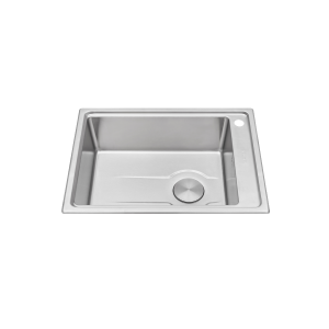Chậu rửa chén 1 hố Inox 304 kích thước 66 cm - lắp âm hoặc lắp nổi