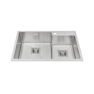 Chậu rửa chén 2 hố Inox 304 kích thước 72.7 cm