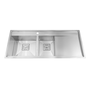 Chậu rửa chén 2 hố Inox 304 kích thước 116 cm